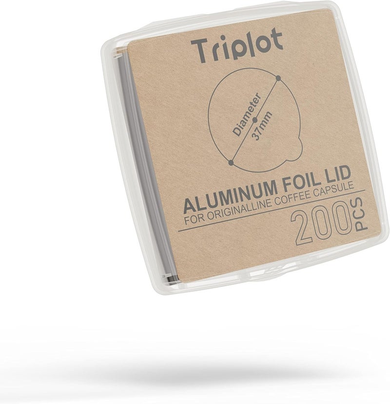 Triplot Tiplot Aluminum Lids for Reusable Nespresso OriginalLines Capsules 200pcs,Self Adhesive Foil Sticker Seals 200pcs for Refillable Coffee Pods Stainless Compatible Nespresso Original Line Machines. - Image 3